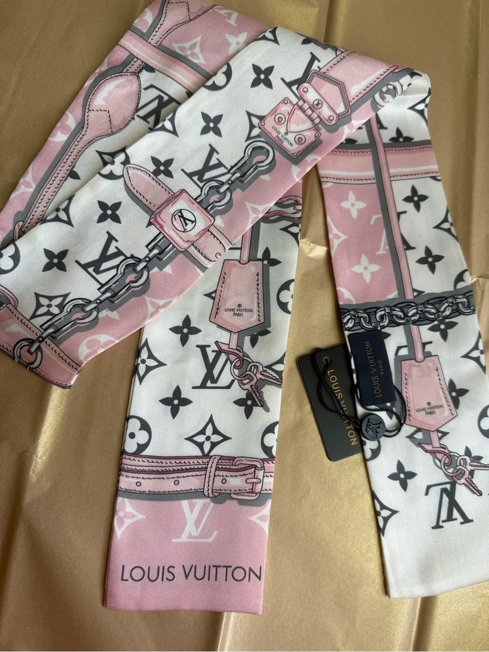 Louis Vuitton Flower and Straps BB Bandeau Scarf Ultimate Monogram NWT No Box